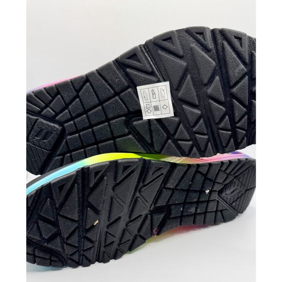 Skechers Uno Pop Of Sunshine Style 155148 Women’s Black Rainbow US size 6.5 - Picture 6 of 8